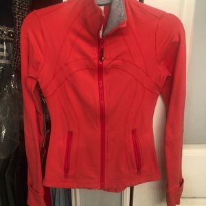 Lululemon define jacket coral pink good condition size 4